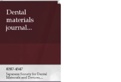Dental materials journal 21.2 (2002): 93-104