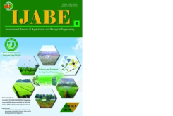 International Journal of Agricultural and Biological Engineering 9.4 (2016): 185